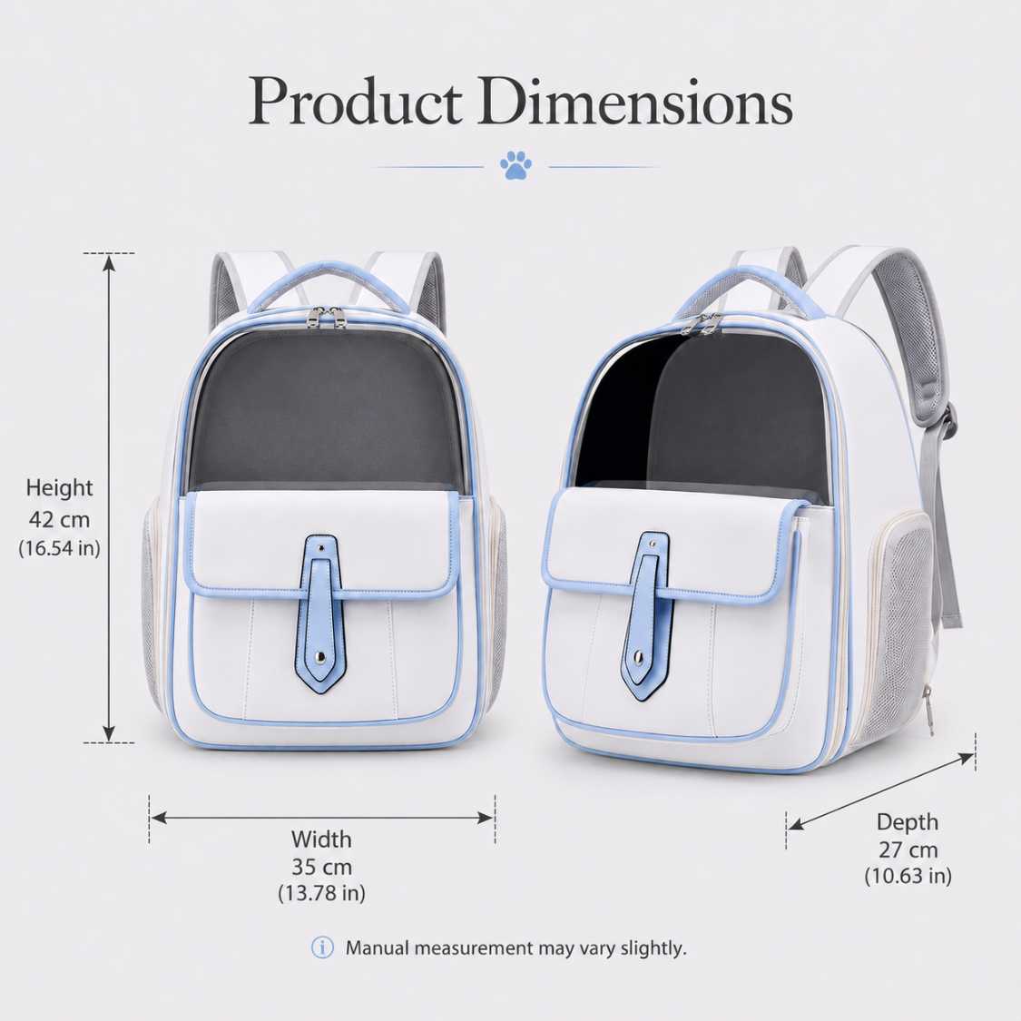 Pet Carrier Backpack For Cats With Breathable Mesh Sides