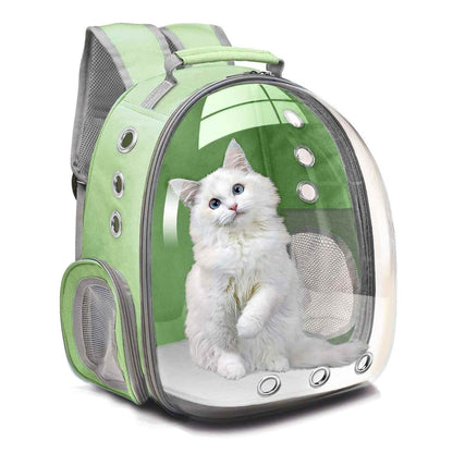 Green Bubble Backpack Pet Carrier | Travel Friendly
