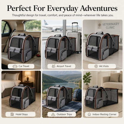 Premium Expandable Cat Backpack Carrier for Travel & Outdoor Use