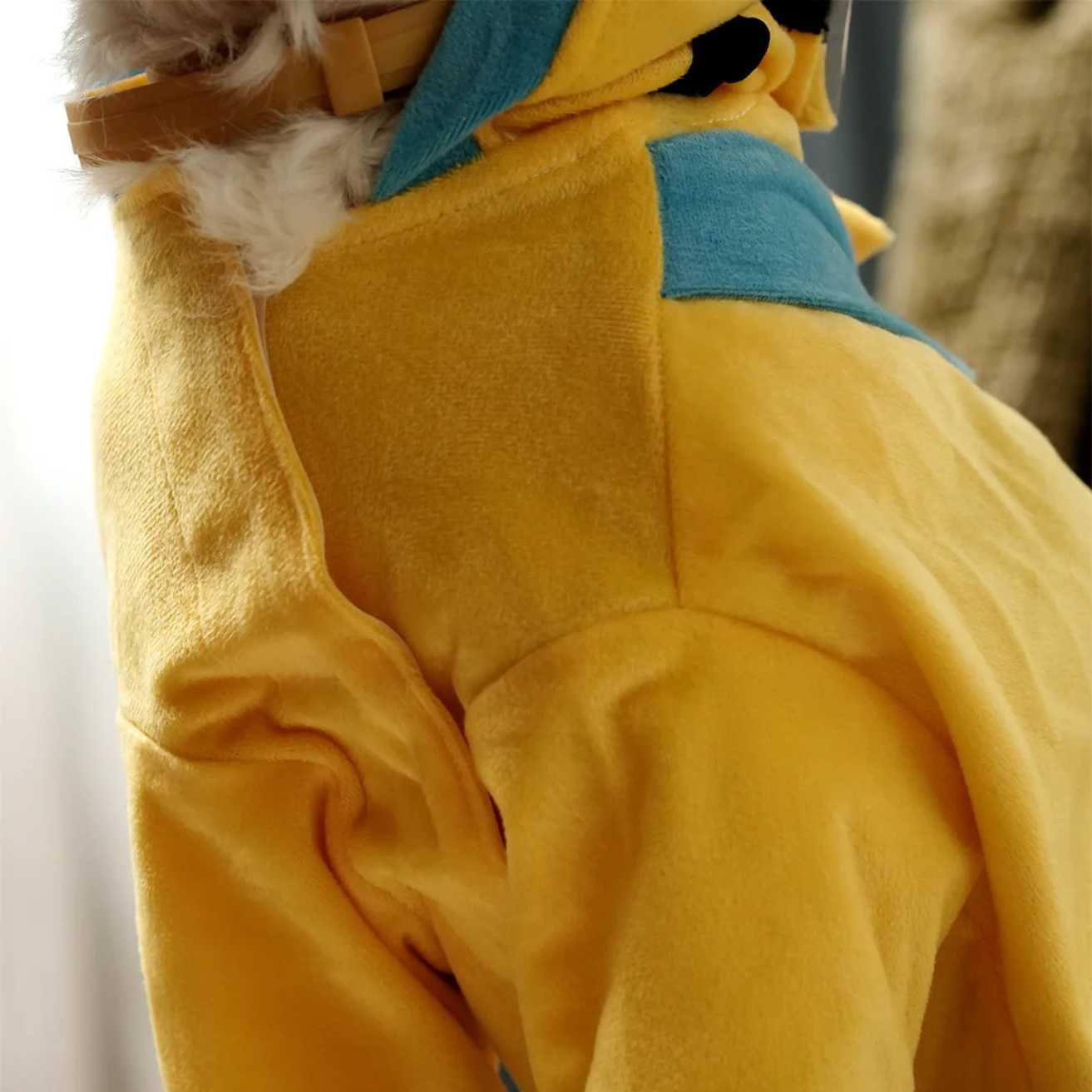 Furryfits Minion Mischief Hoodie | Playful Yellow Winter Pet Hoodie