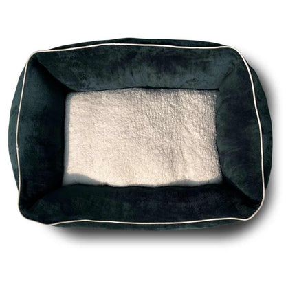 Lounger Dog Bed with Removable Cushion | Soft Washable Pet Sofa Bed with Anti Slip Base