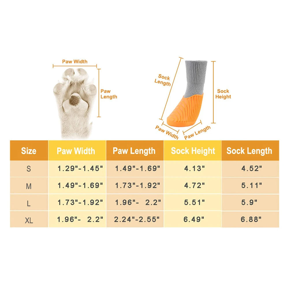 Waterproof Silicone Dog Paw Boots Anti Slip Shoes