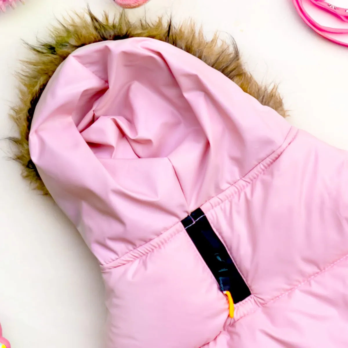 Pink Waterproof & Windproof Dog Winter Jacket