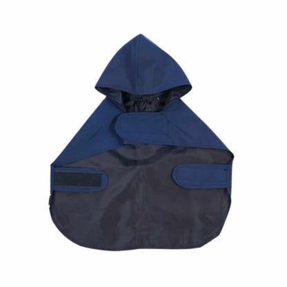 Navy Blue Reflective Raincoat For Dogs & Cats
