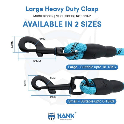 Hank Dog Leash Blue