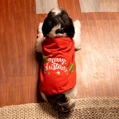 Jingle Joy T-shirt | Christmas Red Winter Pet T-shirt