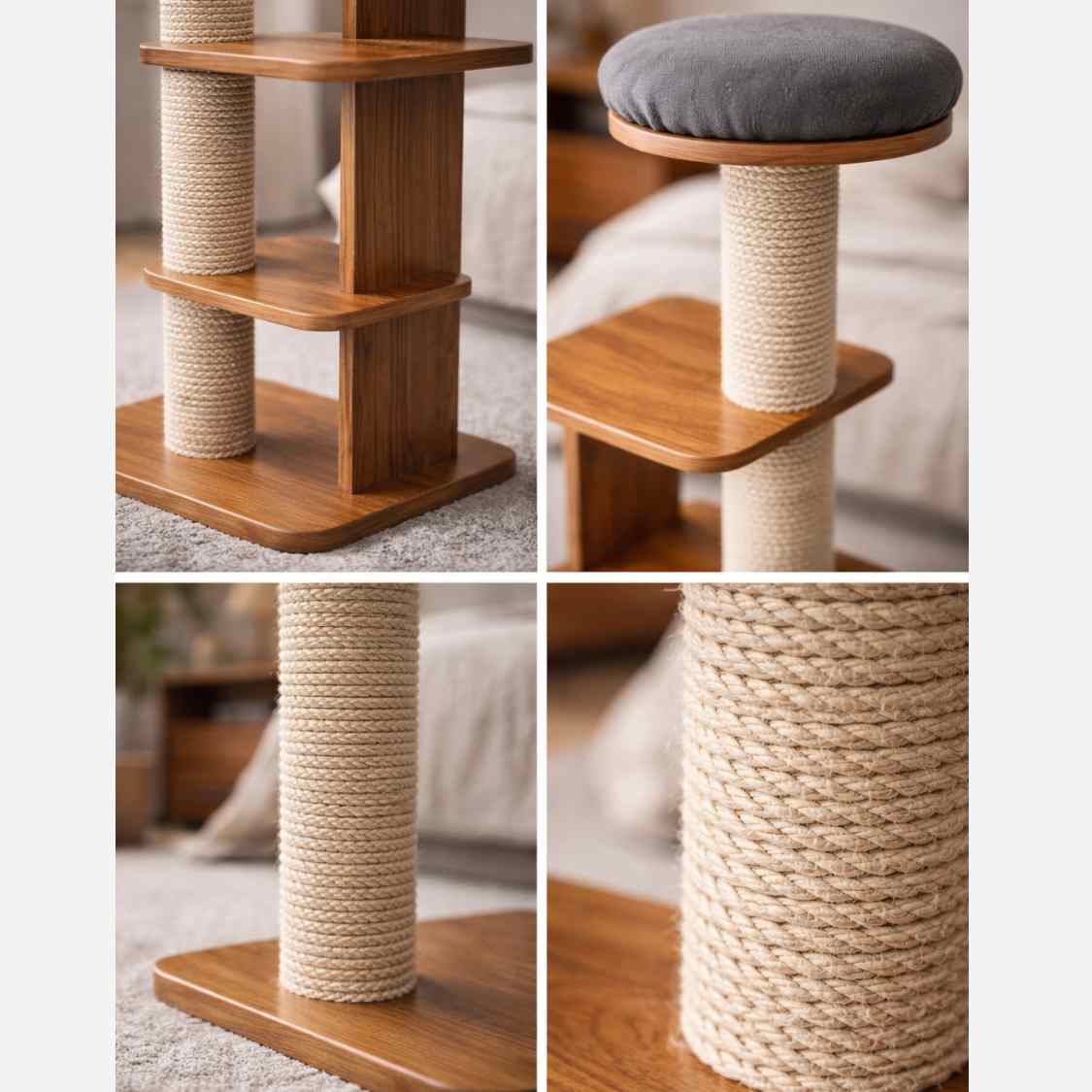Cat Scratching Post With Perch | Modern Cat Tower