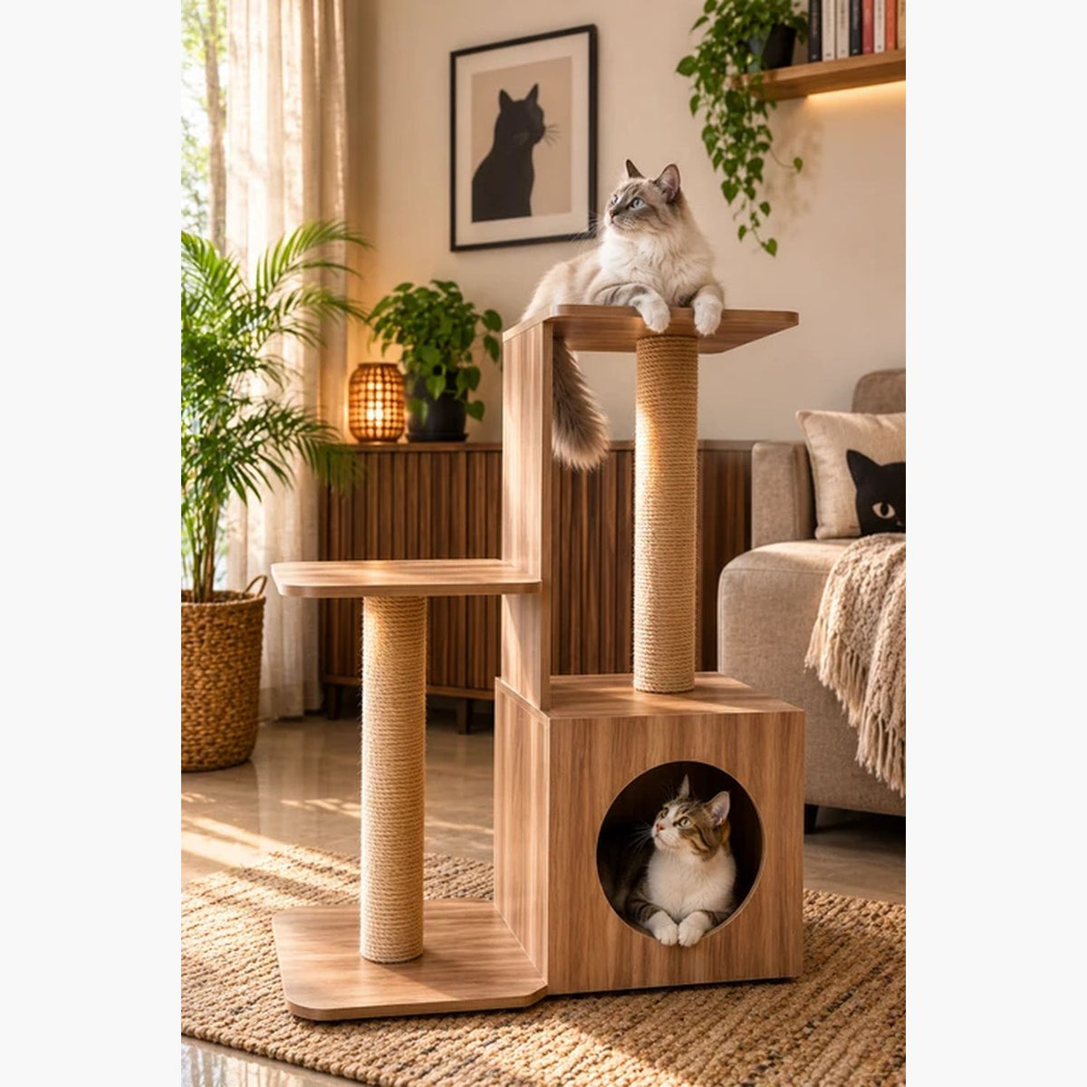 Oscar Modern Cat Tree | Stylish & Durable Cat Tree for Cats
