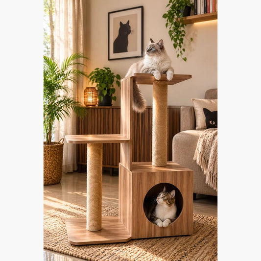 Oscar Modern Cat Tree | Stylish & Durable Cat Tree for Cats