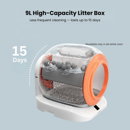 Automatic Cat Litter Box with Smart Sensors - Self Cleaning & Odor Management
