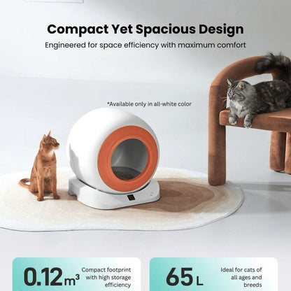 Automatic Cat Litter Box with Smart Sensors - Self Cleaning & Odor Management