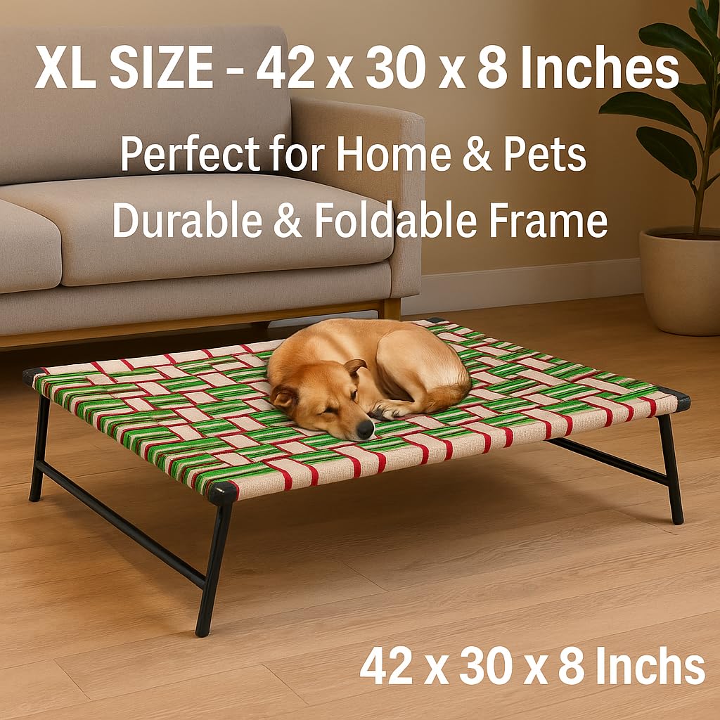 Elevated Pet Bed for Dogs | Durable Folding Dog Cot for Indoor & Outdoor Comfort