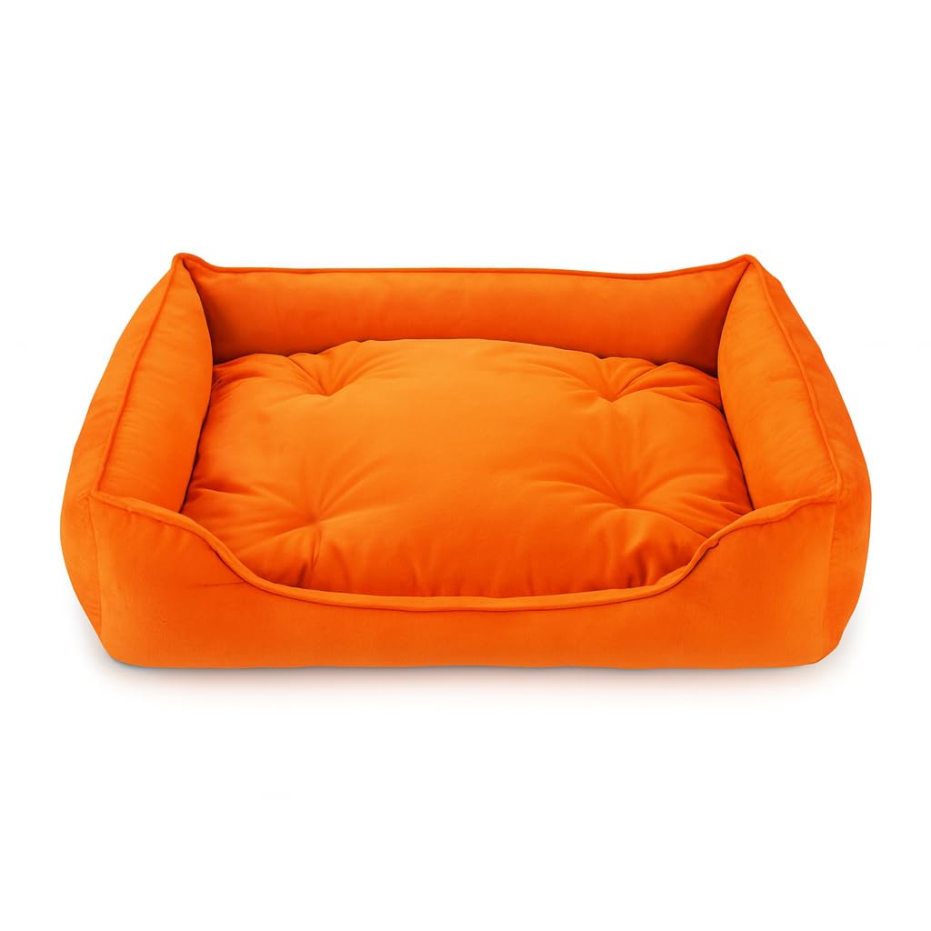 Soft Washable Reversible Dog Bed | Cozy Pet Bed for Medium Dogs & Cats