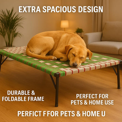 Elevated Pet Bed for Dogs | Durable Folding Dog Cot for Indoor & Outdoor Comfort