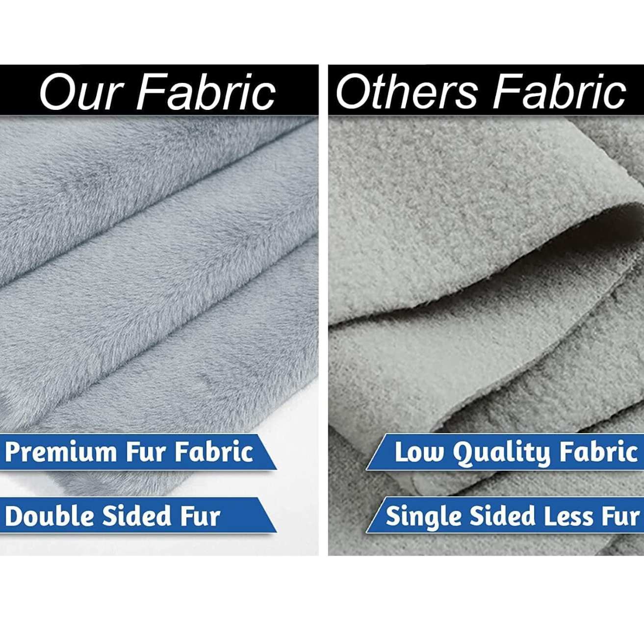 Multiple Condos Kitten Cat Tree - Plush Fur Fabric | Ladder | Top Perches | Playing Balls | Jute Rope Scratching Posts (Height 62 Inch) (Grey)