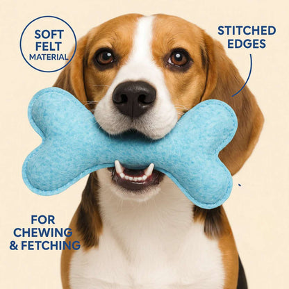 Eco Friendly Felt Bone Toy For Dogs