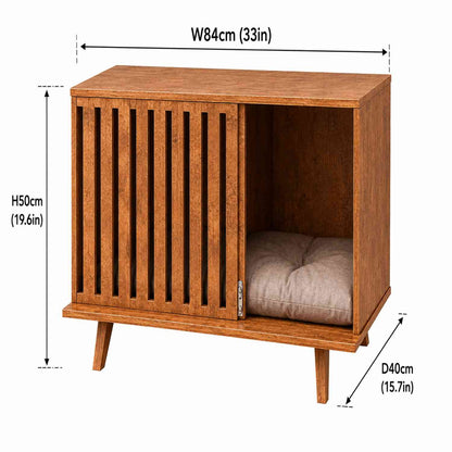 Modern Mid | Century Cat House | Indoor Wooden Cat Cabin