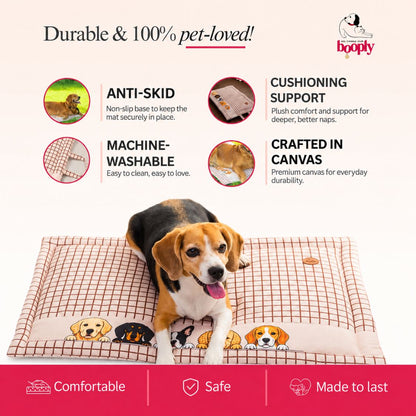 Dog & Cat Mat for Everyday Comfort | Dog Mat for Naps Rest & Play