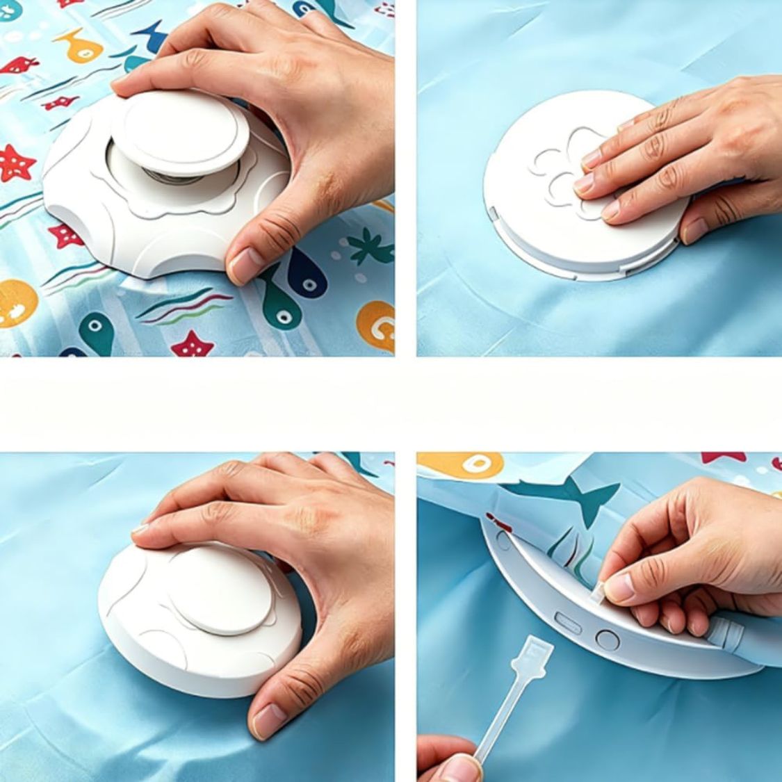 Interactive Cat Toy | Cat Play Mat with Moving Feather & LED Light