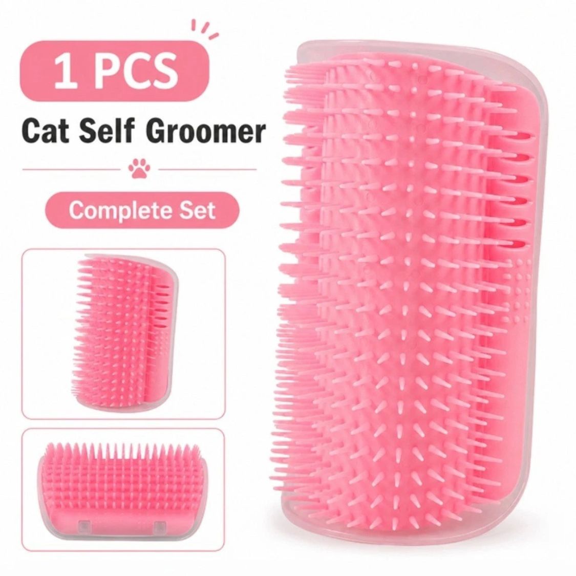 Cat Grooming Brush | Cat Self Grooming Brush for Wall & Corner Use