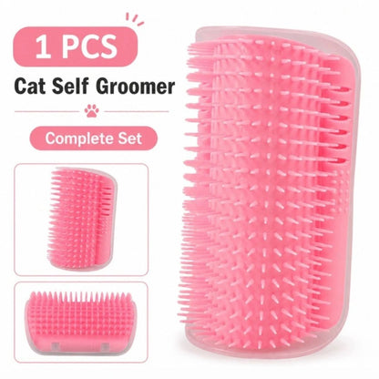 Cat Grooming Brush | Cat Self Grooming Brush for Wall & Corner Use