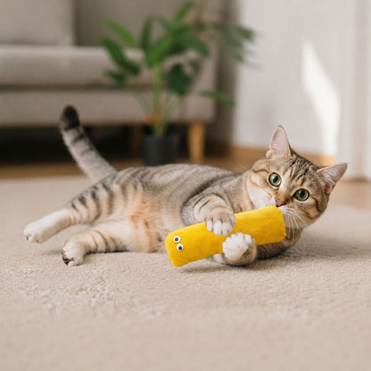 Interactive Cat Kicker Toy | Catnip Toy for Indoor Cats | Kittens & Adult Cats