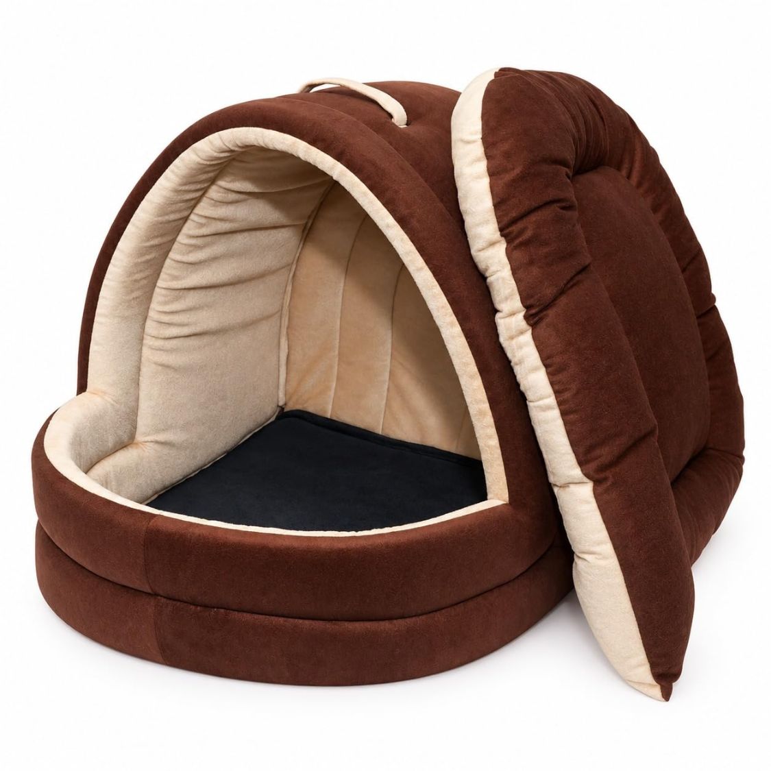Cat Bed | Pet Bed with Soft Velvet Cushion for Kittens Puppies & Small Pets