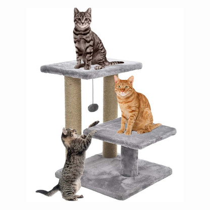 Cat Tree with Multiple Levels and Scratching Posts
