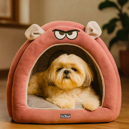 Caterpillar Hut for Dogs & Cats  (Onion Pink)