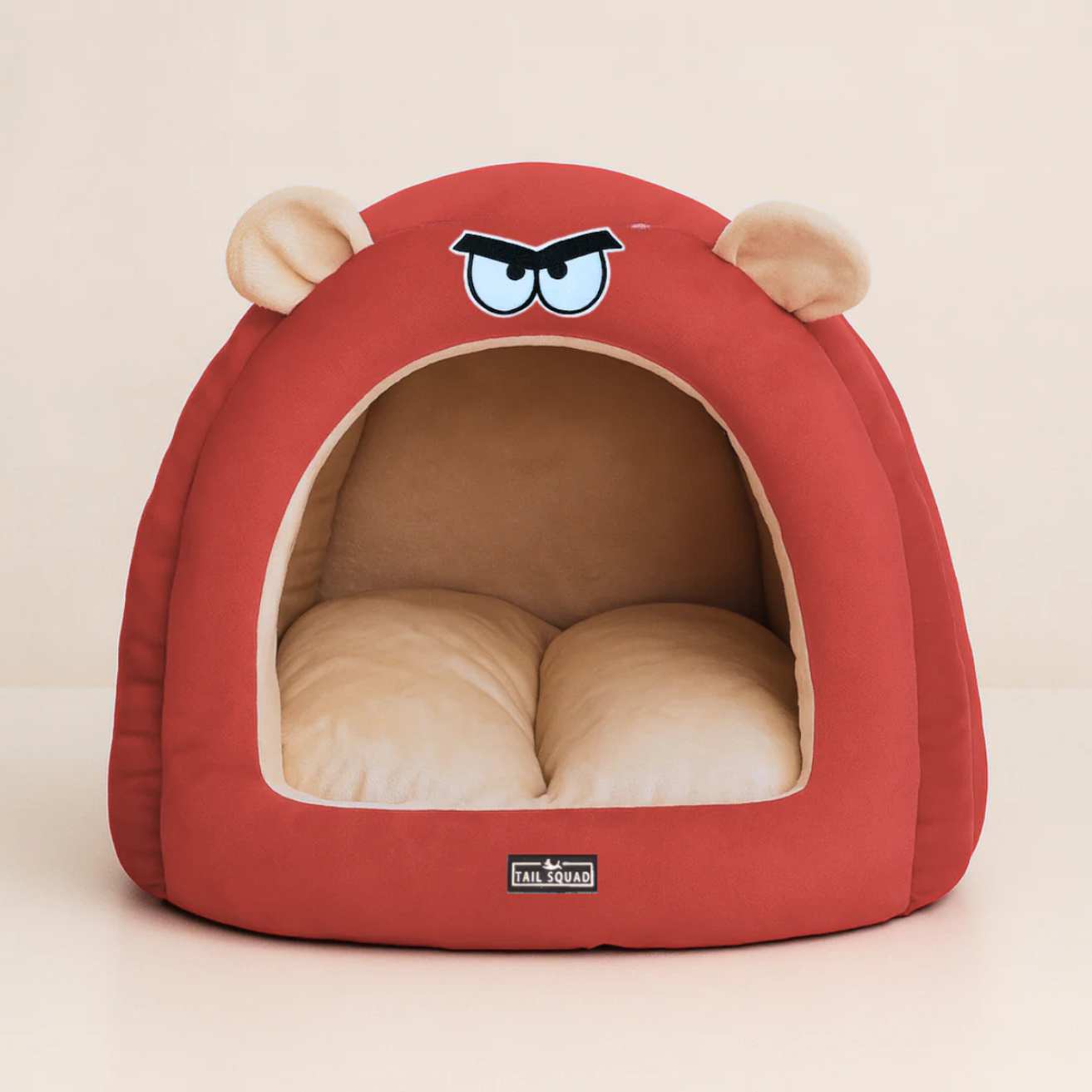 Caterpillar Hut for Dogs (Raspberry Red)