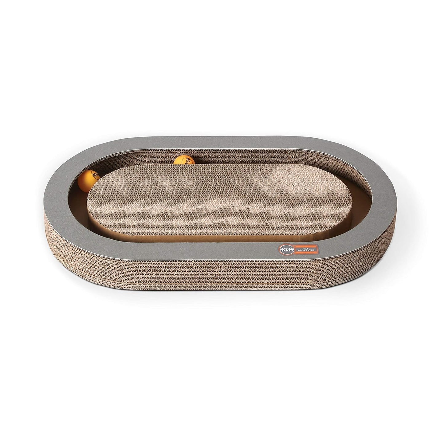 Cat Window Hammock Bed | Scratcher Pad & Ball Track Toy for Indoor Cats (14" x 24")