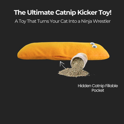 Interactive Cat Kicker Toy | Catnip Toy for Indoor Cats | Kittens & Adult Cats
