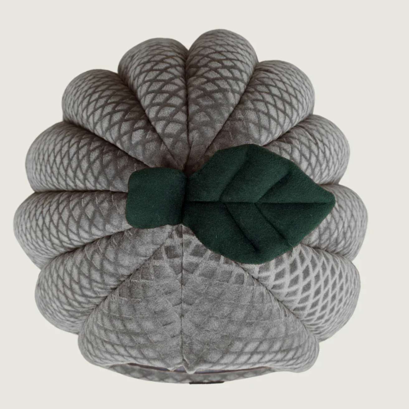 Premium Soft Pumpkin-Shaped Cat & Dog Hut (Grey)