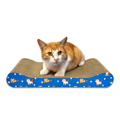 2-in-1 Reversible Cat Scratcher with Catnip for Indoor Cats & Kittens