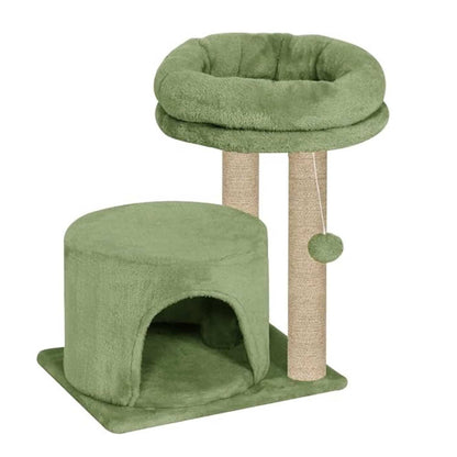 Cat Tree with Condo and Perch, 18 inch Height, 12 inch Condo, 16 inch Perch