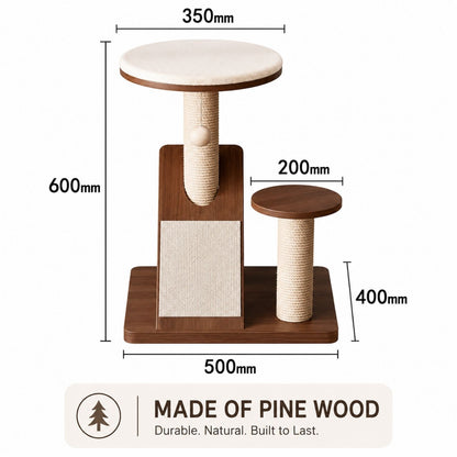 The Mini Tower – Compact Cat Climb & Scratch Station