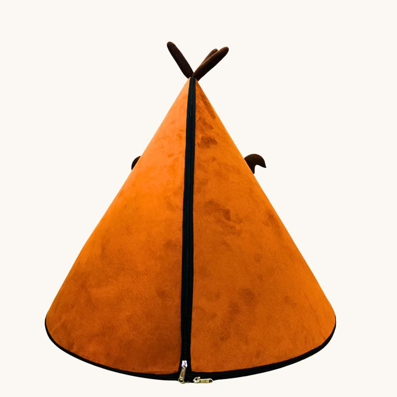 Washable Cozy Dog & Cat Cave Bed (Angry Deer)