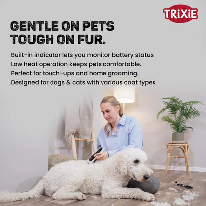 Trixie TR1200 Professional Pet Hair Clipper | Cordless Grooming