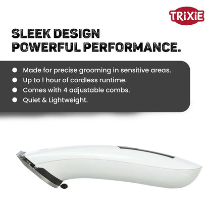 Trixie TR1600 Cordless Dog Clipper - Professional Pet Grooming Trimmer