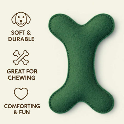Eco Friendly Felt Bone Toy For Dogs
