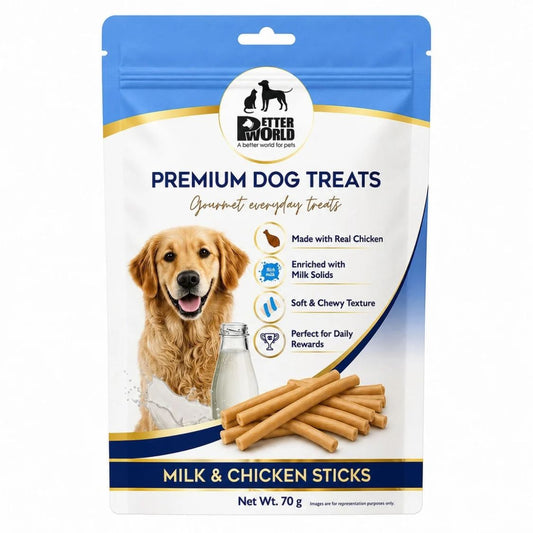 Dog Treats | Dog Rewards Snacks Premium Chicken with Milk 70g