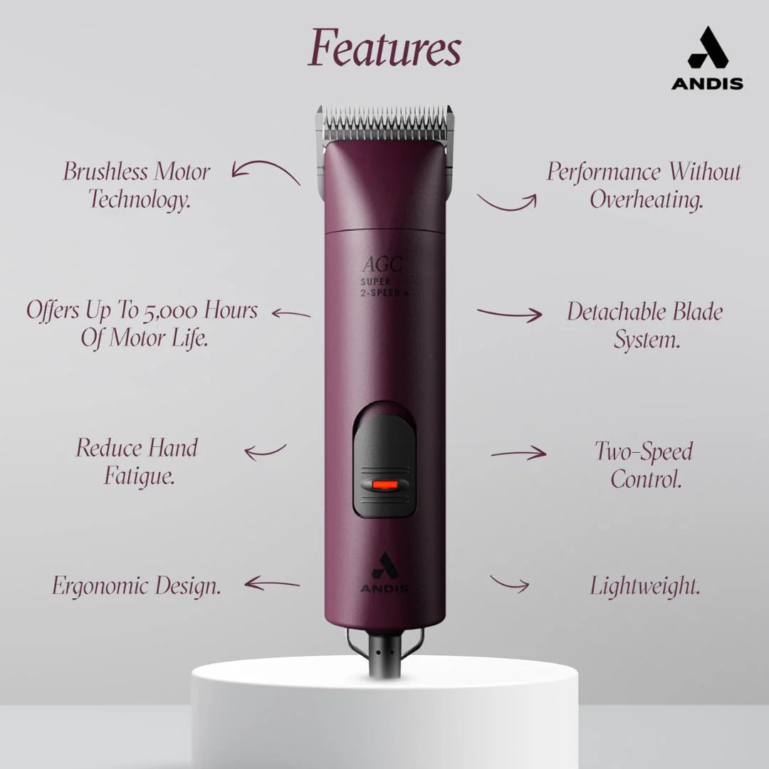 Andis AGC Super 2 Brushless Pet Clipper | Professional Dog Grooming Clipper
