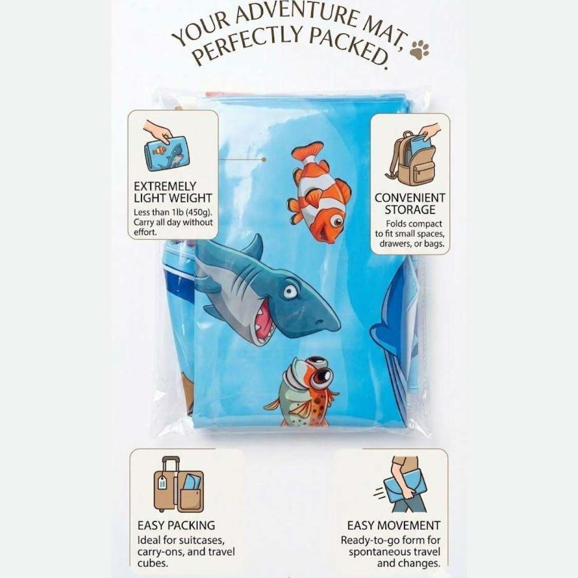 Interactive Water Play Mat for Cats & Dogs – Portable Splash Pad for Small Pets