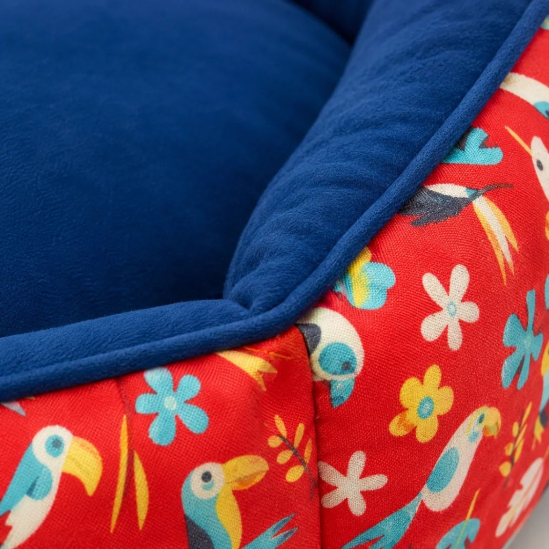 Washable Dog Bed with Raised Sides | Soft Cushioned Pet Bed for Dogs