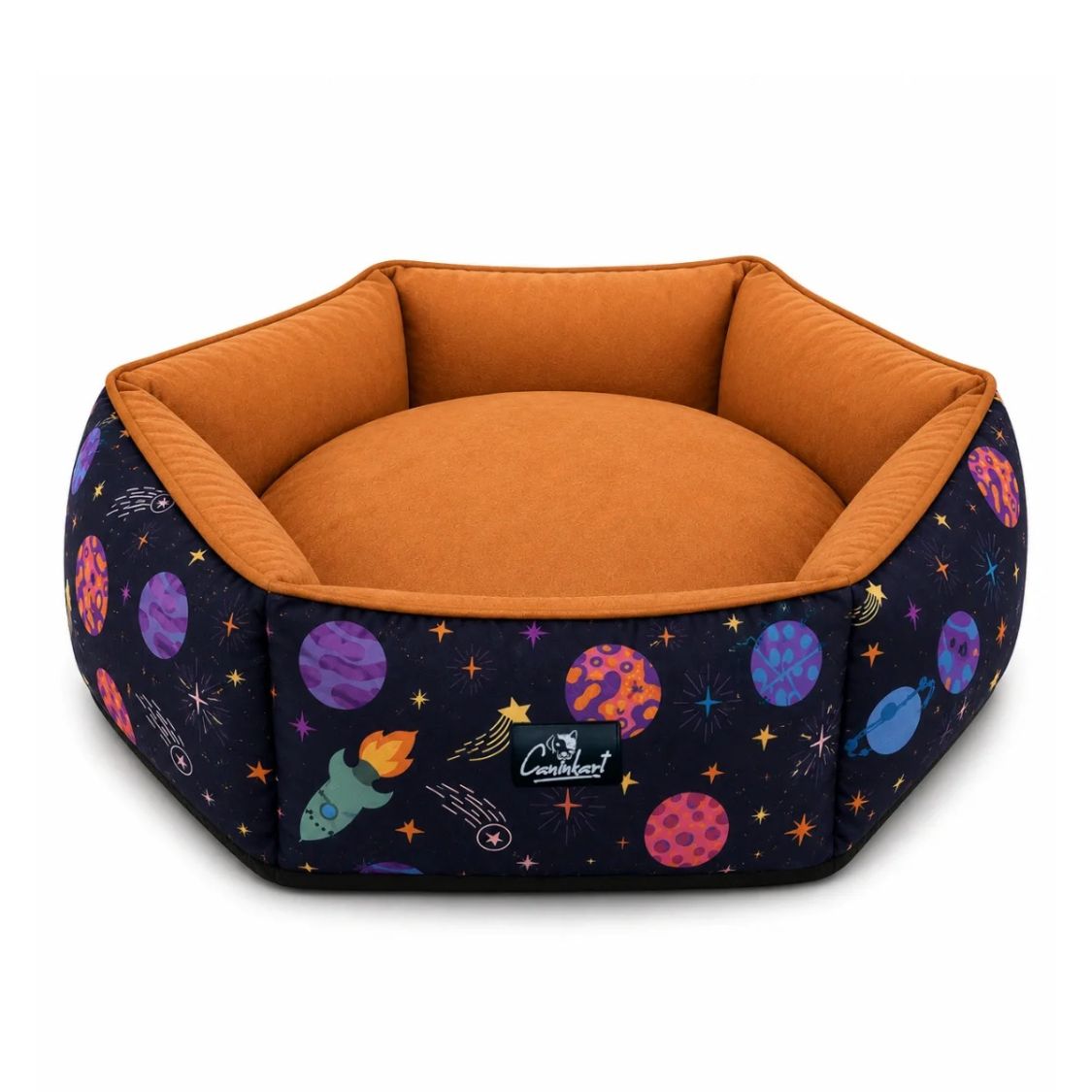 Washable Dog Bed with Raised Sides | Soft Cushioned Pet Bed for Dogs & Puppies
