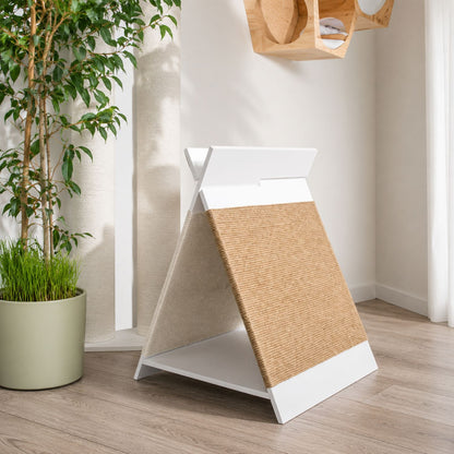 ScratchNest 2-in-1 Cat Bed & Scratcher | Cozy Cat Lounger & Scratching Pad