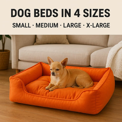 Soft Washable Reversible Dog Bed | Cozy Pet Bed for Medium Dogs & Cats