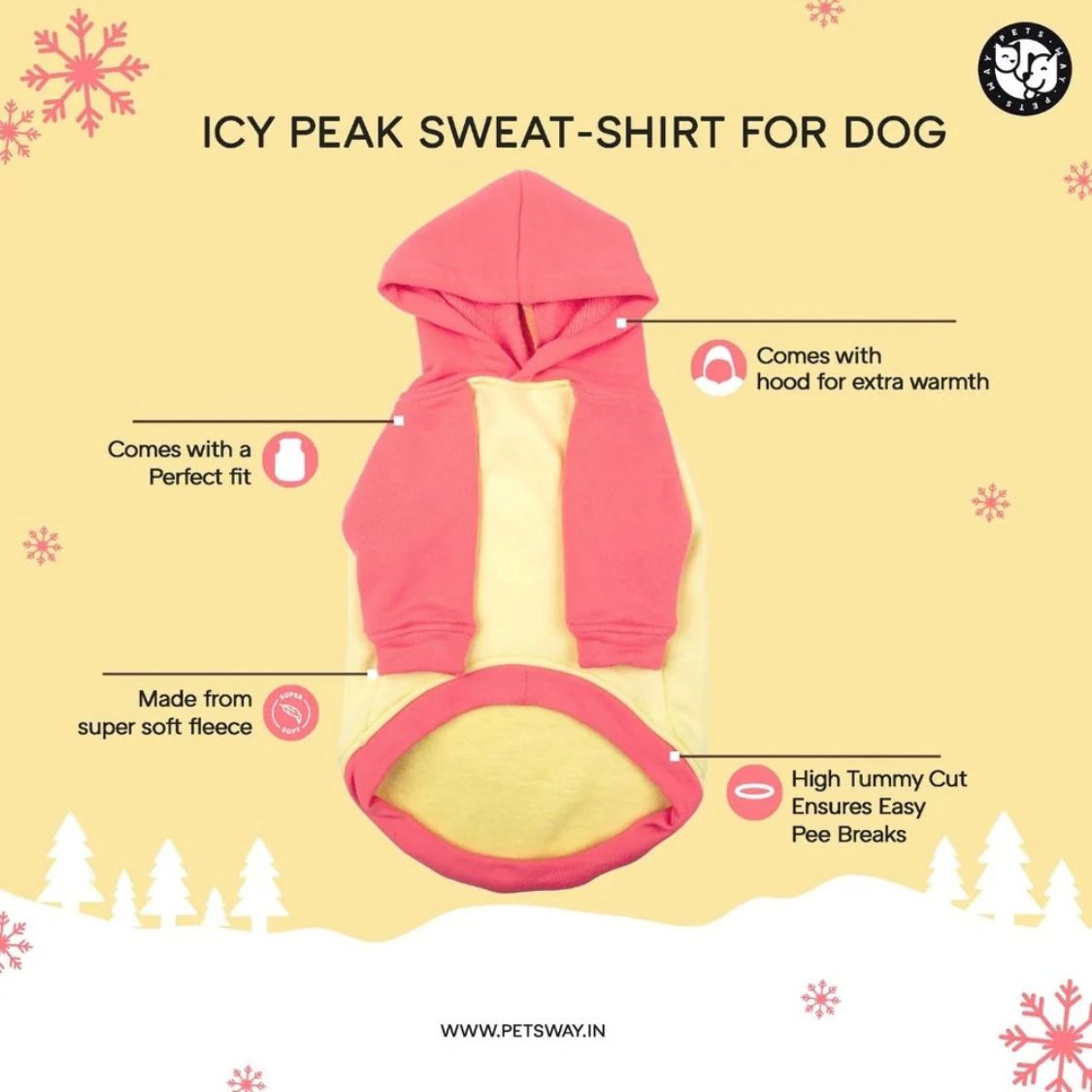 Dog Sweatshirt | Dog Stylish Wear for Winter and Cold Weather