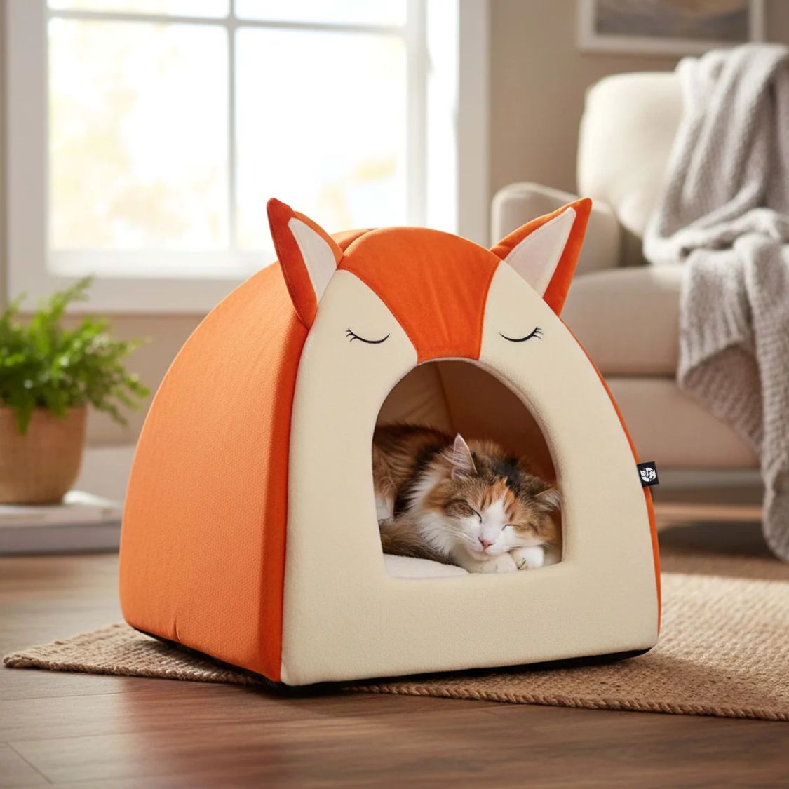 cute animal shape cat bed