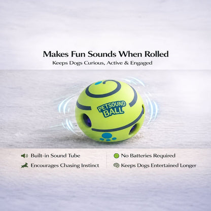 Durable Dog Ball Toy | Squeaky Chew Ball for Puppies & Adult Dogs